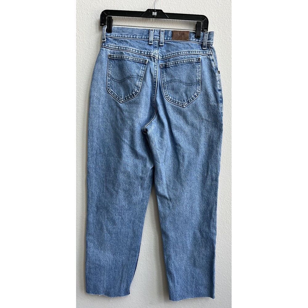 Vintage 80s 90s Lee Jeans High Waist Tapered Mom USA Made Women 8 27x27